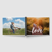 Liefde Script Overlay Weddenfoto Gastenboek (Volledig)