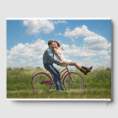 Liefde Script Overlay Weddenfoto Gastenboek (Achterkant)