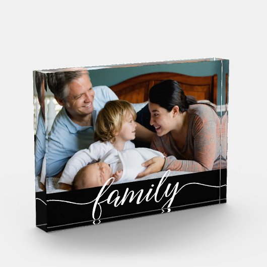 Liefde Script Persoonlijke familiefoto Fotoblokken (Links)