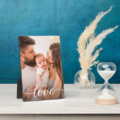 Liefde Script Persoonlijke familiefoto Fotoplaat (Zijkant)