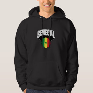 Liefde Senegal met Senegalese vlag Senegal Pride Hoodie
