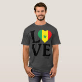 Liefde Senegal vintage T-shirt (Voorkant volledig)