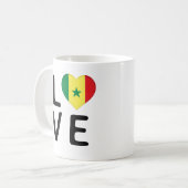 Liefde - Senegal vlag Koffiemok (Voorkant links)