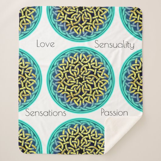 Liefde Sensuality Senssion Passion Victoriaans Sty Sherpa Deken (Voorkant)