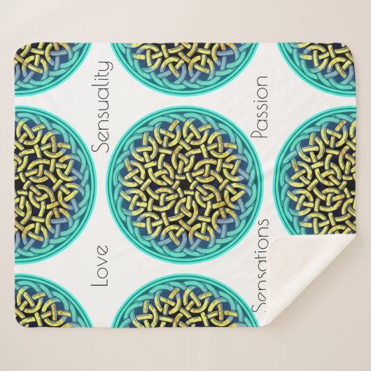 Liefde Sensuality Senssion Passion Victoriaans Sty Sherpa Deken (Voorkant (horizontaal))