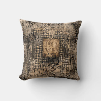 liefde Sepia Art Pillow Kussen