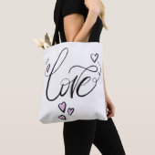Liefde Sereniteit Lettertype | Chic Mindfulness Gr Tote Bag (Dichtbij)