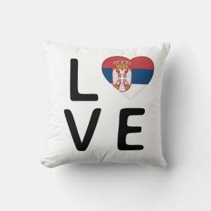 Liefde - Servische vlag Kussen