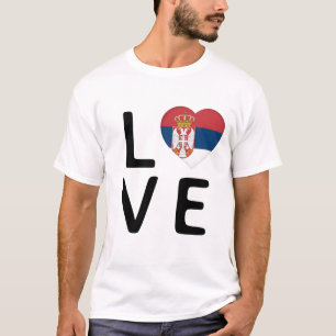 Liefde - Servische vlag T-shirt