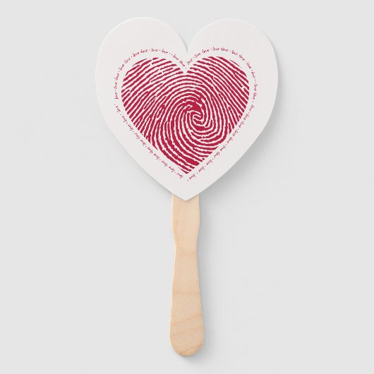 Liefde Set van Fans Handwaaier (Achterkant)