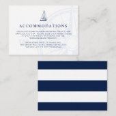 Liefde Set Zeil Nautische Bruiloft | Accommodaties Informatiekaartje (Voorkant / Achterkant)