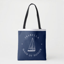 Liefde Sets Zeil Nautische Bruiloft Partij Tote Bag