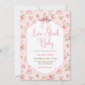 Liefde Shack Baby Meisje Baby shower Kaart (Voorkant)