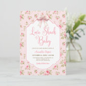 Liefde Shack Baby Meisje Baby shower Kaart (Staand voorkant)