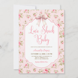 Liefde Shack Baby Meisje Baby shower Kaart