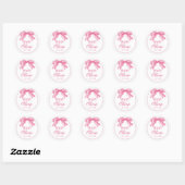 Liefde Shack Baby shower Baby Meisje Ronde Sticker (Vel)