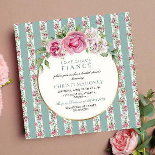 Liefde Shack Financiën Bloemen Party Vrijgezellenf Kaart