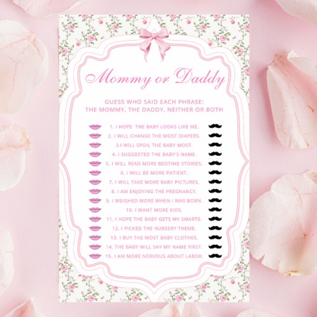 Liefde Shack Mama of Daddy Baby shower Spel (Creator heeft geüpload)