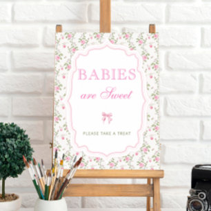 Liefde Shack Pink Bow Baby's zijn zoet Neem een tr Poster