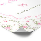 Liefde Shack Pink Bow Baby's zijn zoet Neem een tr Poster (Hoek)