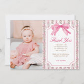 Liefde Shack Roze Fancy Een Meisje Verjaardag Bedankkaart (Voorkant)