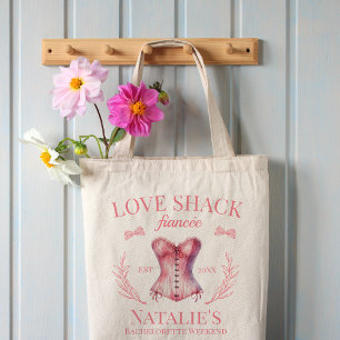 Liefde Shack Verloofde Coquette Girly Bow Bachelor Tote Bag