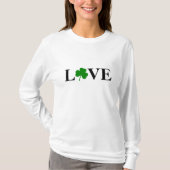Liefde Shamrock St. Patrick's Day T-shirt (Voorkant)