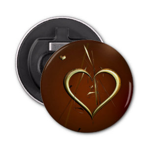 Liefde Shards of Gold Bottle Open Button Flesopener