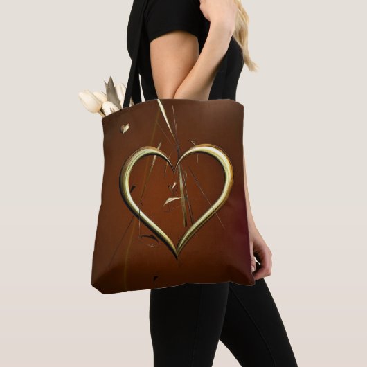 Liefde Shards of Gold Canvas tas (Dichtbij)