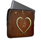 Liefde Shards of Gold Electronics Bag Laptop Sleeve (Voorkant Rechts)