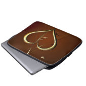 Liefde Shards of Gold Electronics Bag Laptop Sleeve (Voorkant onderkant)