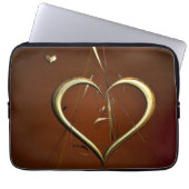 Liefde Shards of Gold Electronics Bag Laptop Sleeve (Voorkant)