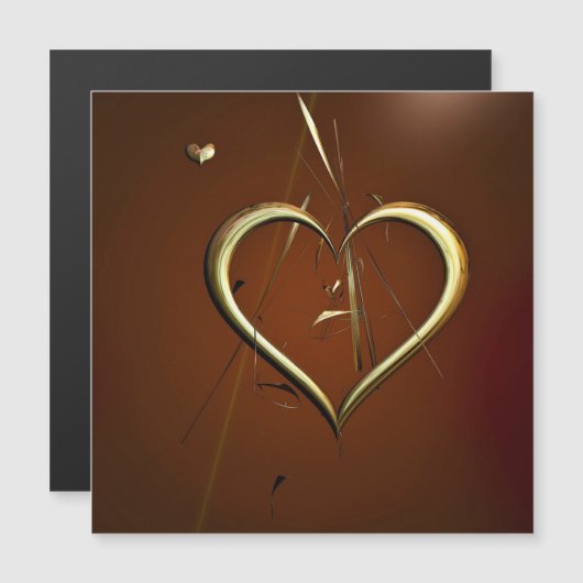 Liefde Shards of Gold Magnetic Kaart (Voorkant / Achterkant)