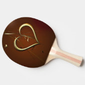 Liefde Shards of Gold Ping Pong Paddle Tafeltennisbatje (Zijkant)