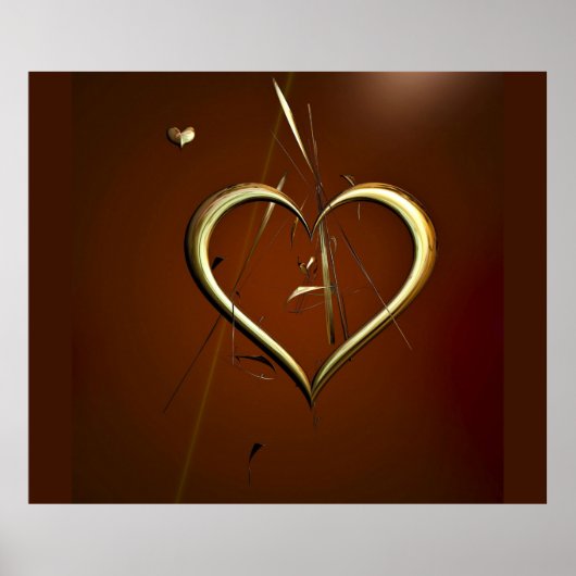 Liefde Shards of Gold Poster (Voorkant)