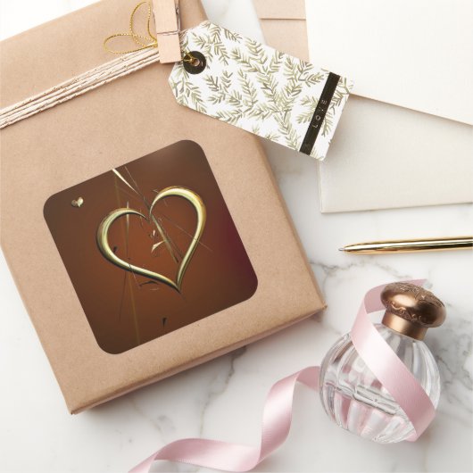 Liefde Shards of Gold Stickers (Geschenken)