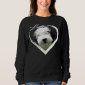 Liefde Sheepadoodle Oud Engels Sheepdog Poodle Lov Trui (Voorkant)