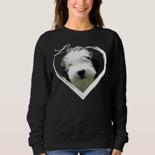 Liefde Sheepadoodle Oud Engels Sheepdog Poodle Lov Trui