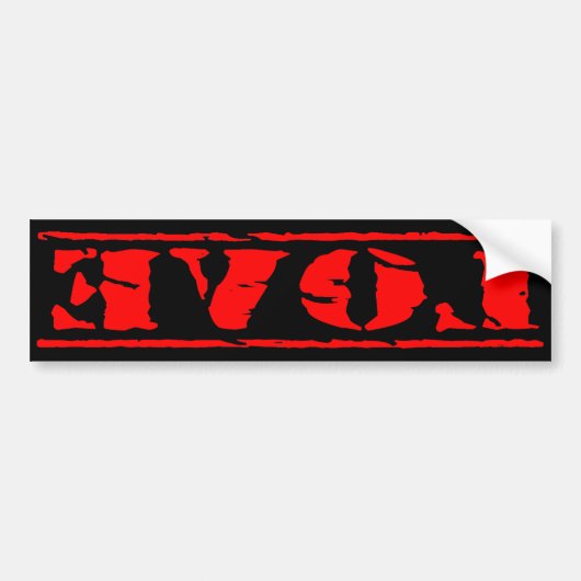 Liefde Shirt Bumpersticker (Voorkant)