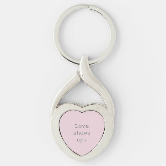 Liefde shows omhoog Sleutelhanger (Voorkant)