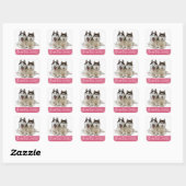 Liefde Siberische Husky Puppy Dog Groet Stickers (Vel)