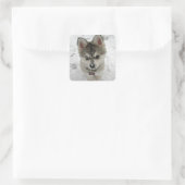Liefde Siberische Husky Puppy Dog Groet Stickers (Tas)