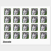 Liefde Siberische Husky Puppy Dog Groet Stickers (Vel)