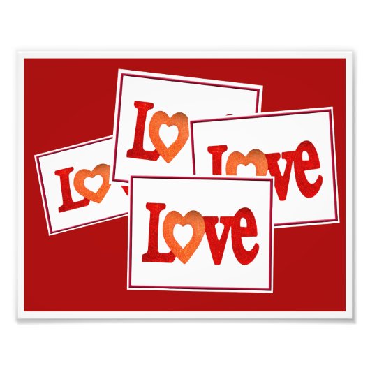 Liefde Sign Foto Afdruk (Voorkant)