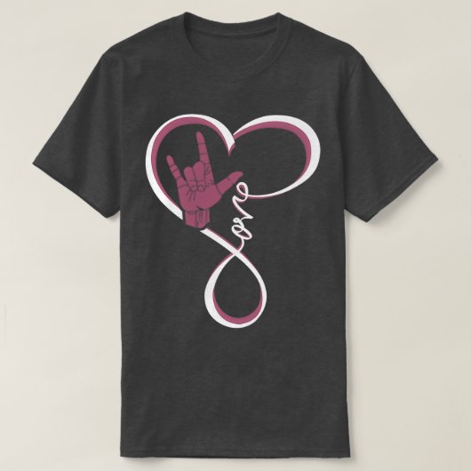 Liefde Sign. Heart T-shirt (Design voorkant)