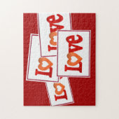 Liefde Sign Legpuzzel (Verticaal)