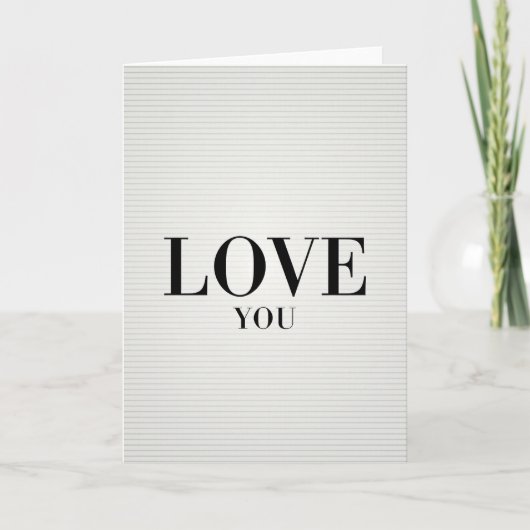 Liefde Simpele Krachtige Kaart (Voorkant)
