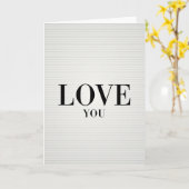 Liefde Simpele Krachtige Kaart (Gele Bloem)