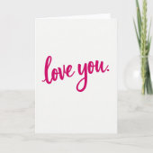 Liefde Simpele Script Kaart (Voorkant)