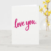 Liefde Simpele Script Kaart (Gele Bloem)